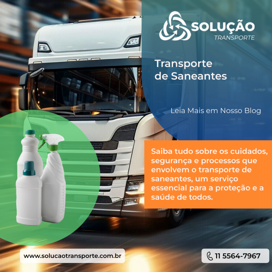 Transporte de Carga de Produtos Saneantes Transporte de Carga de Produtos Saneantes